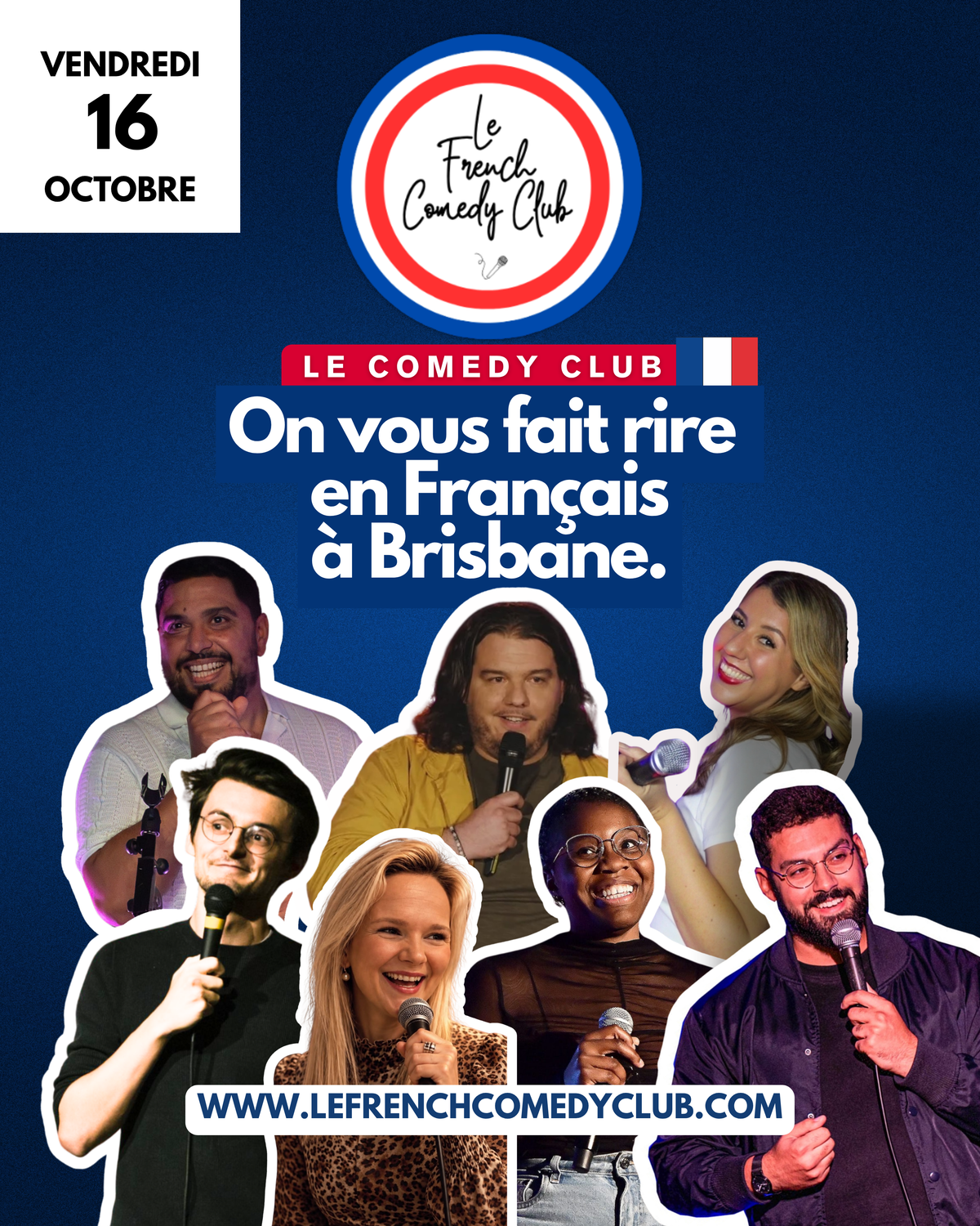 Le French Comedy Club Brisbane — Vendredi 16 octobre 2026 à 20h00 — The Loft West End