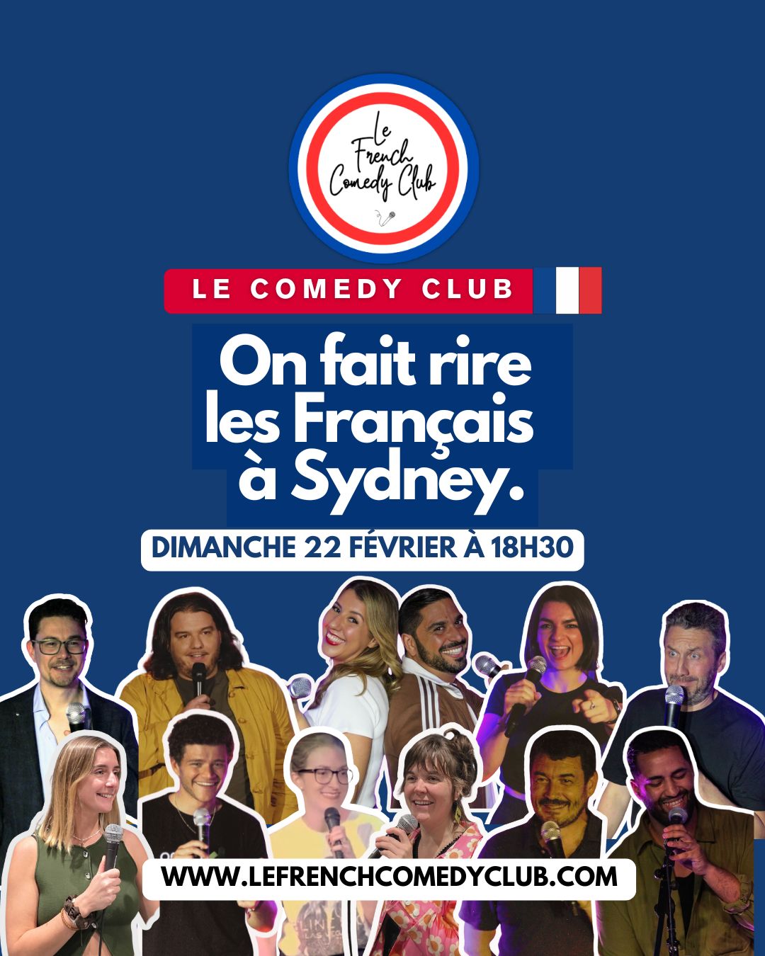 FRENCH COMEDY CLUB SYDNEY - Dimanche 22 février à 18h30 au Potts Point Hotel L1