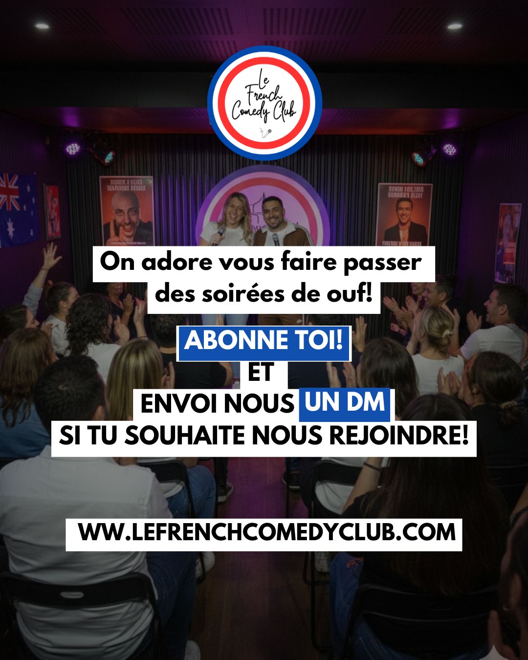 LE FRENCH COMEDY CLUB BRISBANE- Samedi 2 Mai à 19h30 - The Gallery, The Loft West end