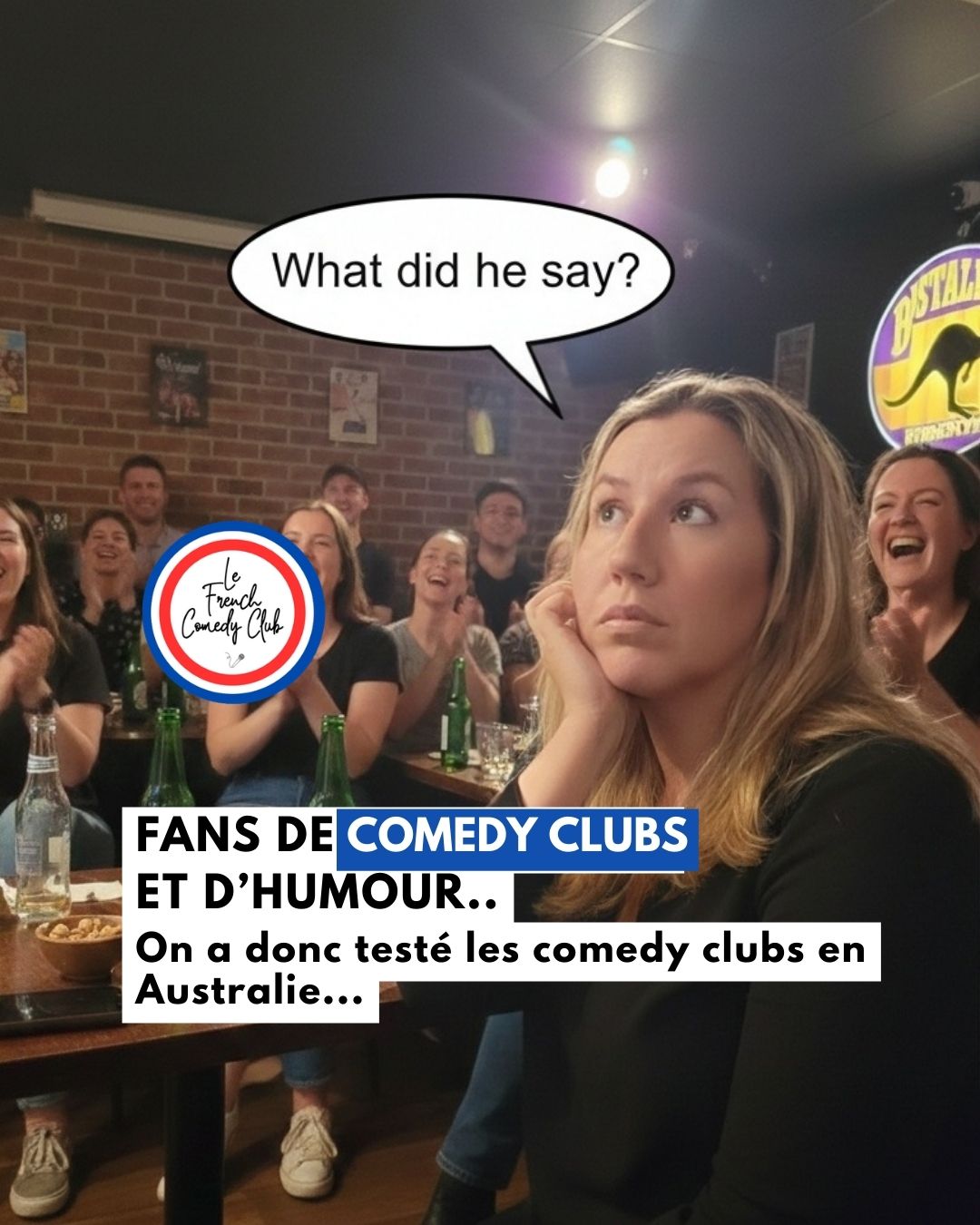 LE FRENCH COMEDY CLUB BRISBANE- Samedi 2 Mai à 19h30 - The Gallery, The Loft West end