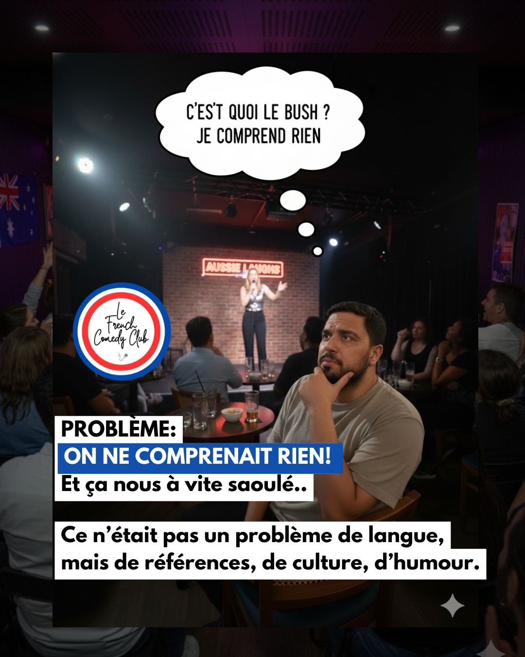 LE FRENCH COMEDY CLUB BRISBANE- Samedi 2 Mai à 19h30 - The Gallery, The Loft West end