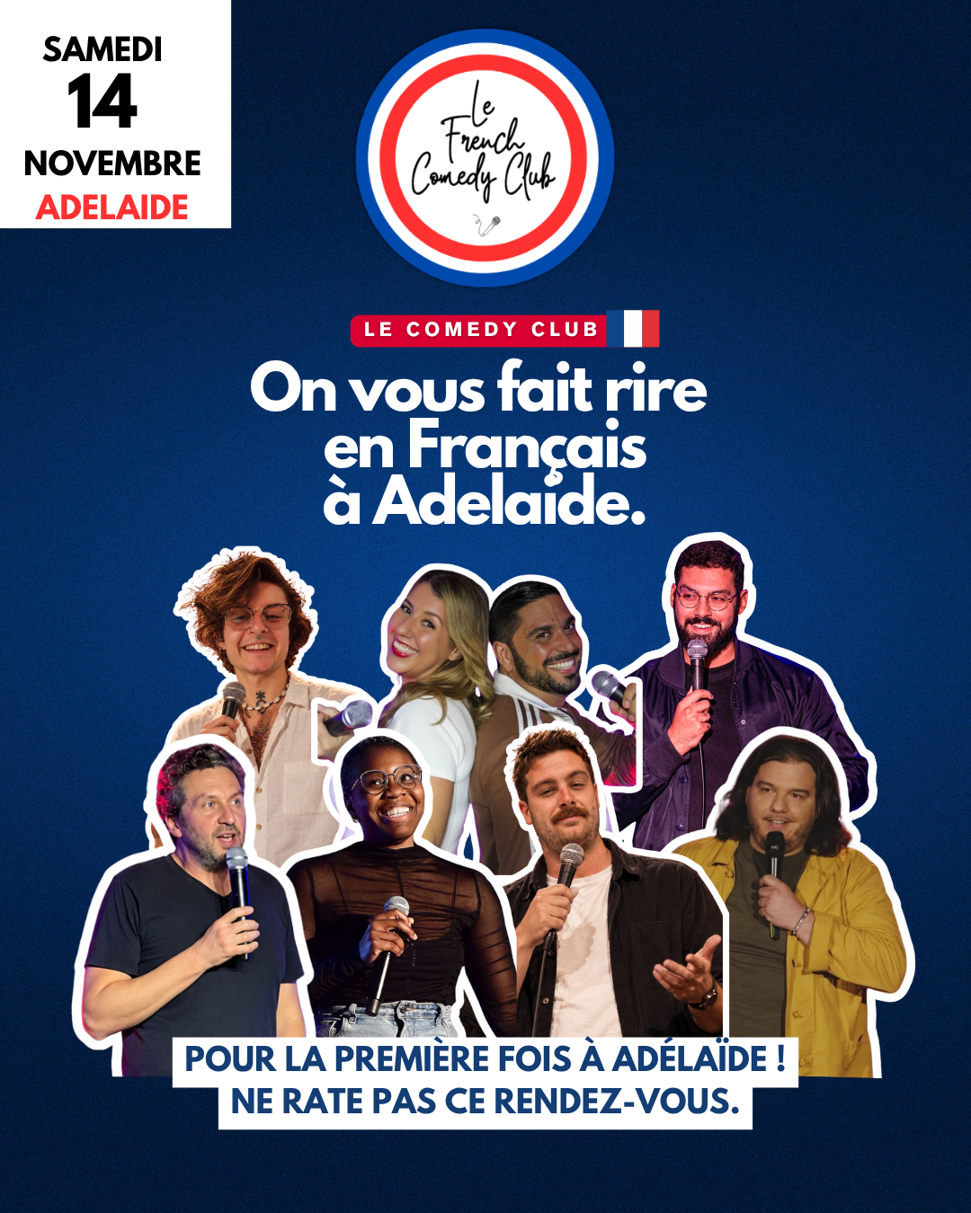 Le French Comedy Club Adelaide - 14 novembre 2026